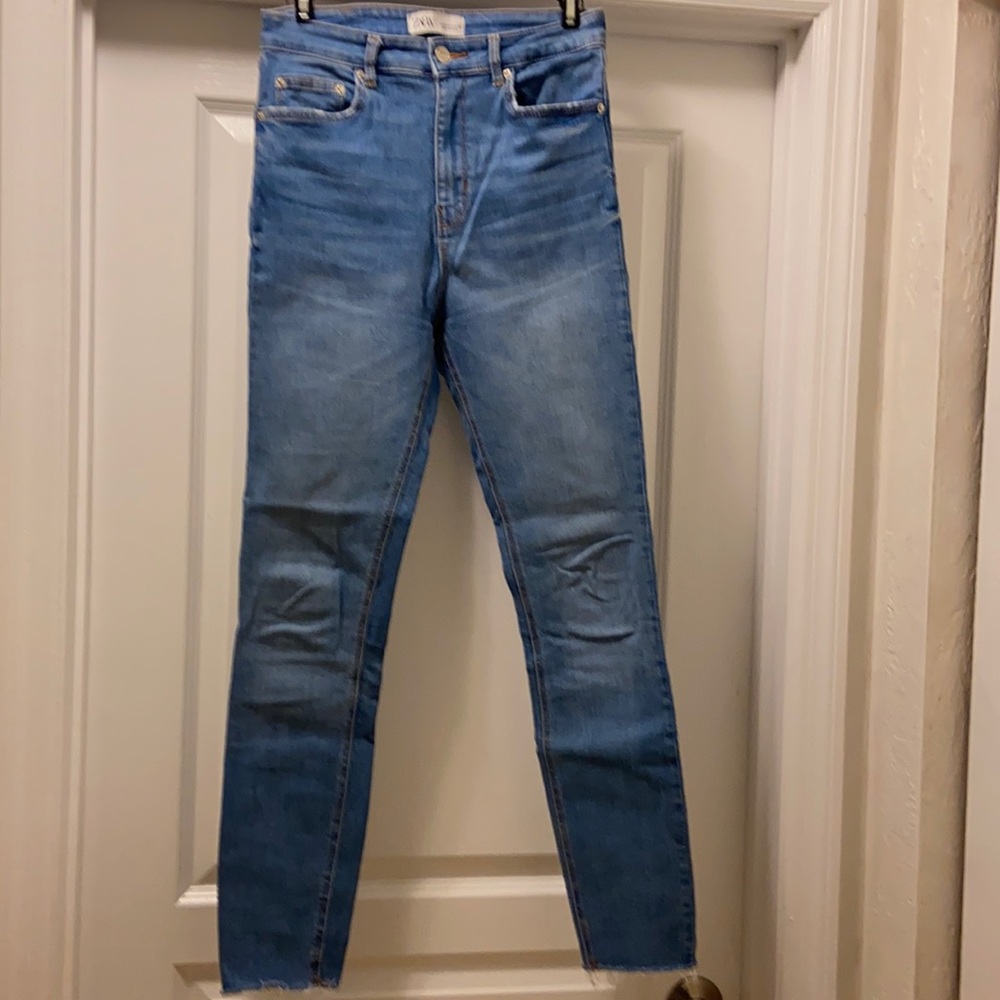 Light denim jeans